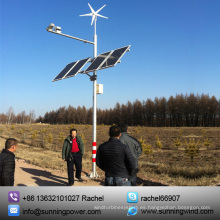 300W viento turbina viento Solar CCTV sistema de vigilancia